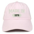 thumbnail image 1 of Trendy Apparel Shop Made In 1976 Embroidered 42nd Birthday Brushed Cotton Cap, 1 of 2
