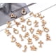 thumbnail image 3 of 26 Unids/set Letra de Aleación Rhinestone Charms Colgantes Letra A ~ Z Alfabeto Crystal Dangle Charms Beads Chapado en Oro Claro para la Fabricación de Joyas, 3 of 5