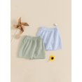 thumbnail image 4 of BemeyourBBs 2 Pack Toddler Baby Girl Boy Plaid Gingham Shorts Set Infant Girls Boys Summer Elastic Waist Checkered Loose Fit Shorts Bottoms, 4 of 9