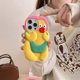 thumbnail image 2 of For iPhone 16 Pro Max Silicone Case Cute Chicken Design Shockproof Phone Back Cover, 2 of 5