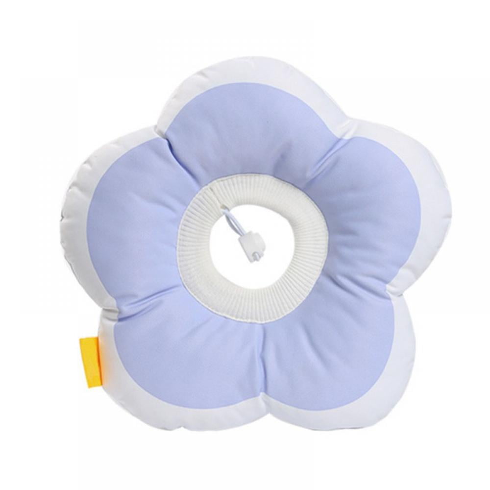 PET SHOW Recovery Pet Cone E-Collar for Cats Small Dogs Comfortabe Flower Pattern Elizabethan Collar Purple S Pack of 1