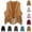 Bronze, variant on Girl's Faux Suede Tassel Vest 70s Hippie Cardigan Cowgirl Fringe Jacket (Bronze, 8-9 Years)