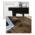 thumbnail image 2 of JJS Side End C Table for Sofa, Living Room Couch Table Snack Table That Slide Under for Small Spaces Rustic Brown, 2 of 5