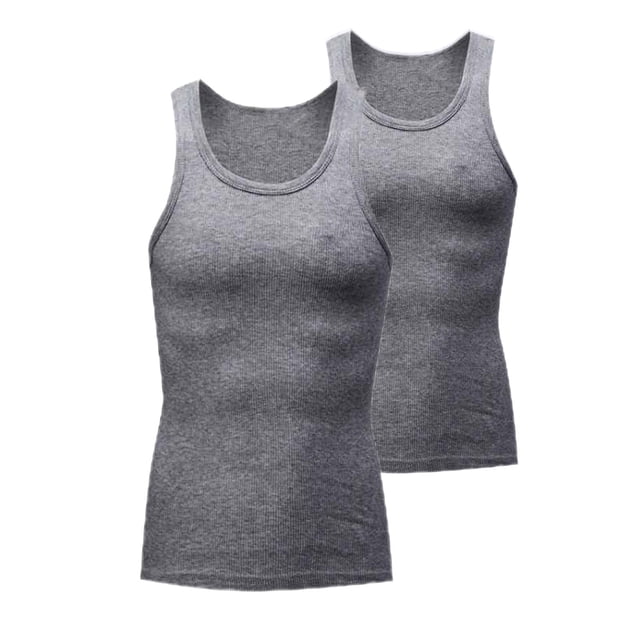 Kyusrd Débardeurs d'Été pour Hommes, Hauts de Sport, Couleur Unie, Exercice, Ajusté, Haute Résilience, Col Rond, Manches Courtes