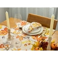 thumbnail image 5 of Fall Thanksgiving Tablecloth Tabletop Collection for Kitchen Dining Decoration Parties Harvest, Fall Leaves, Reversible Placemat Set, 12 x 18, 5 of 6