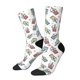 thumbnail image 1 of Fotbe Milk Tea Calcetas Largas con Estampado para Hombre y Mujer – Calcetas de Compresión Transpirables y Elásticas, Viajar y Uso Diario Talla 5-11, 1 of 6