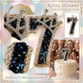 thumbnail image 3 of Cartoon Bling Number 7 Birthday Candle - Sparkling Rhinestone Crown Design, 7th Birthday Party Decor - Girls Cake Topper, Celebration Event Supplies, 3 of 5