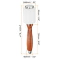 thumbnail image 2 of Uxcell 8.3" Leather Carving Hammer Wooden Handle Nylon Hammer Straight Head, Yellow, 2 of 5