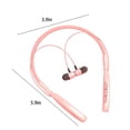 thumbnail image 2 of Wireless Earbuds Bluetooth 5.4 Headphones Ear Buds with Mic & LED Power Display IPX7 Waterproof Mini Earbud Stereo Sound Ultra-Light Earphones for Phone Sports Exercise Running Working Gym - Pink, 2 of 7