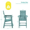 thumbnail image 3 of Sonerlic Adirondack Chair, Patio Bar Stool Furniture for Outdoors,Lake Blue, 3 of 8