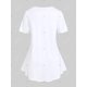 thumbnail image 2 of Camiseta de Talla Extra con Estampado de Salpicadura de Pintura Rosegal  Camisetas tallas grandes, 2 of 5