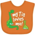 thumbnail image 3 of Inktastic My Tia Loves Me Nephew Boys Baby Bib, 3 of 4