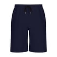 thumbnail image 5 of Sookity Mens Beach Shorts Summer Casual Board Shorts Sports Loose Fit Hiking Shorts Swim Trunks Lightweight Lounge Pants with Pockets Navy,S, 5 of 8