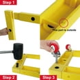 thumbnail image 3 of Maxworks 50698 - Carro Móvil Para Muebles Cuadrados, Rodillo Para Electrodomésticos, Color Amarillo, Capacidad De 300 Libras, 16.0 X 16.0 In, 3 of 5