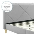 thumbnail image 5 of Modern Sleep Linville Upholstered Bed, Queen, Light Grey, 5 of 11