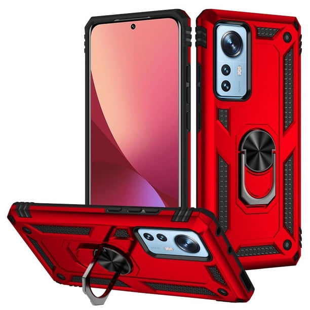 Funda de teléfono para Xiaomi 12/12X de Uso Rudo Shockproof + Cristal 9D
