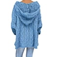 thumbnail image 3 of Yokua Women's Chunky Knit Sweater Fashion Hooded Sweater Casual Long Sleeve Comfortable Sweater, 3 of 8