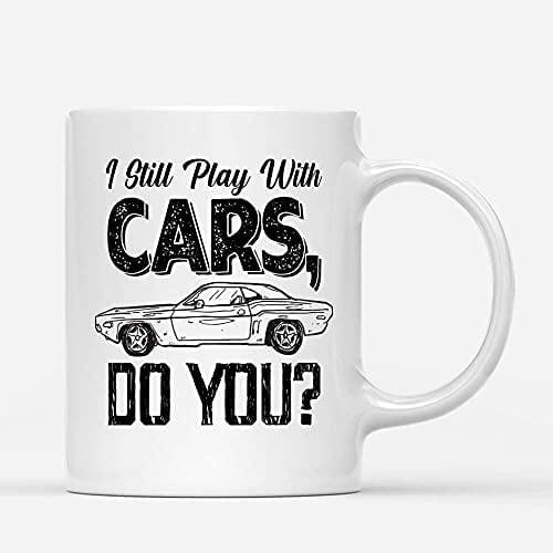 Classic Car Coffee Mug 15oz White - drive boring cars - Car Lover Gifts for  Men Diesel Mechanic Dad …See more Classic Car Coffee Mug 15oz White 