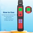 thumbnail image 3 of Optical Fiber Identifier, Optic Fiber Power Meter 270Hz 1KHz 2KHz LED Indicator 800-1700nm -50dBM  For RJ45, 3 of 8