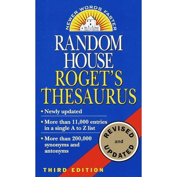 Pre-Owned Random House Roget's Thesaurus: Third Edition (Unknown) 0345400941 9780345400949