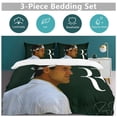 thumbnail image 5 of Roger federer Light Surface Fit Smooth Sleep Comfort Zipper End Closure Duvet Cover Sets Day Use, 5 of 5