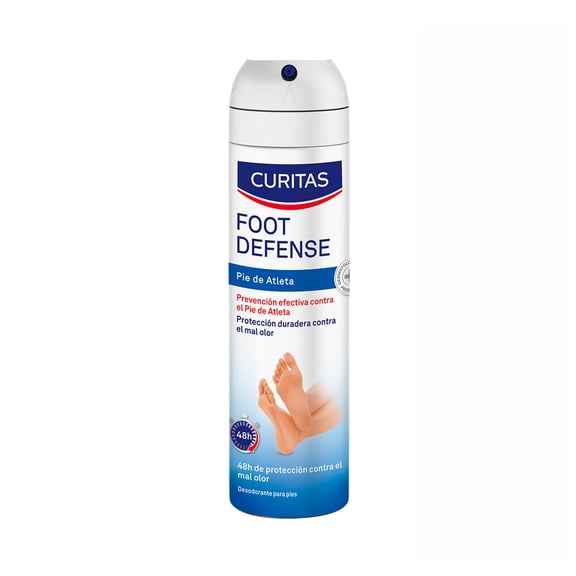 Desodorante para pies Foot Defense Curitas para pie de atleta 150 ml