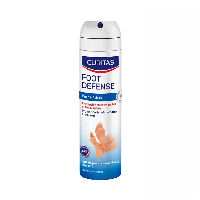 Desodorante para pies Foot Defense Curitas para pie de atleta 150 ml