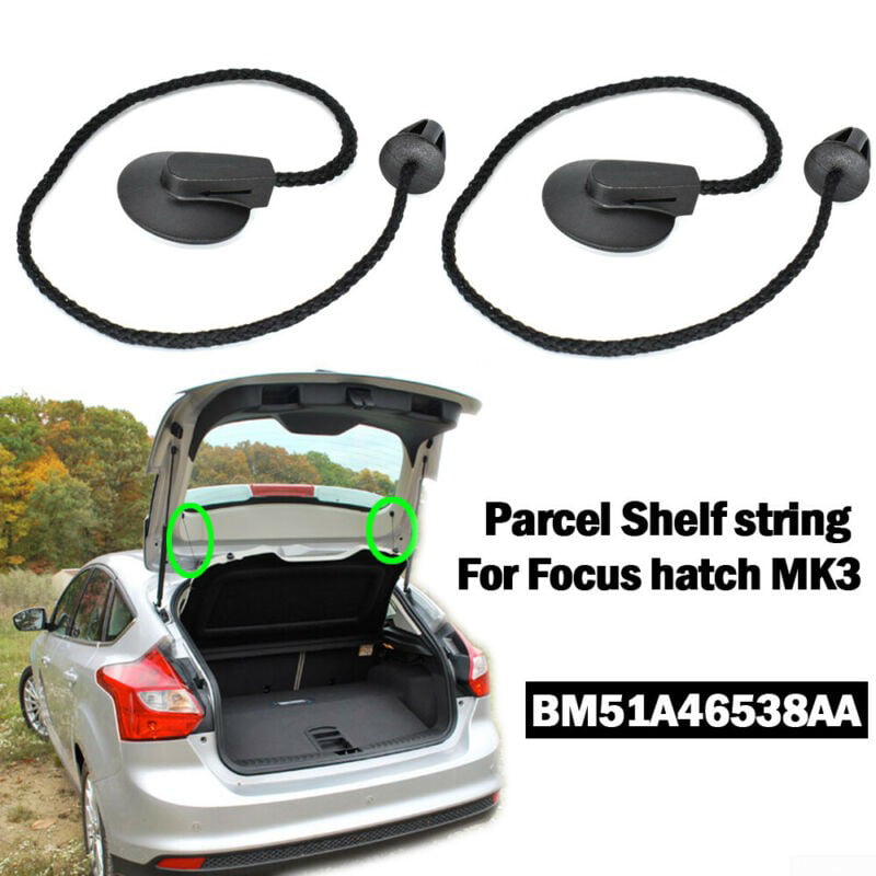 LARBLL Car accessories 2PCS Rear Inner Tonneau Hatch Cover Lift String Strap for Ford Focus Hatchback MK2 2004-2011 