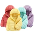 thumbnail image 2 of Chenyin 1-14T Boys Girls Hooded down Jackets for Baby Kids Light Puffer Coats Fall Winter Warm Outerwear Windproof Snowsuit Tops for Youth, 2 of 8
