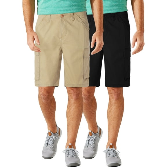 Ma Croix Mens Cargo Shorts 2-Pack Lightweight Multi Pocket Utility Short