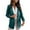 Green, variant on WXLWZYWL Winter Women'S Ladies Solid Turn Down Collar Jacket Long Sleeve Coat Outerwear Blazer