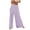 Purple, variant on ABATAB Flowy Palazzo Pants for Women Ribbed Summer Baggy Outfits Wide Leg Beach Casual Vacation Pants with Pockets