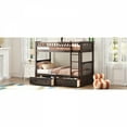 thumbnail image 6 of Twin over Twin Bunk Bed with Drawers, Convertible Beds, Espresso, 6 of 21