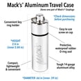 thumbnail image 2 of Mack's Keychain Carrying Case, Aluminum, Waterproof Ear Plugs Holder – 2 Pack (Silver), 2 of 7