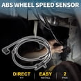 thumbnail image 2 of Sensor de Velocidad de Rueda ABS Unique Bargains para Mercedes-Benz GLC300 GLC63 AMG No.A2539053500 Sensor de Velocidad ABS Frontal Izquierdo, 2 of 6