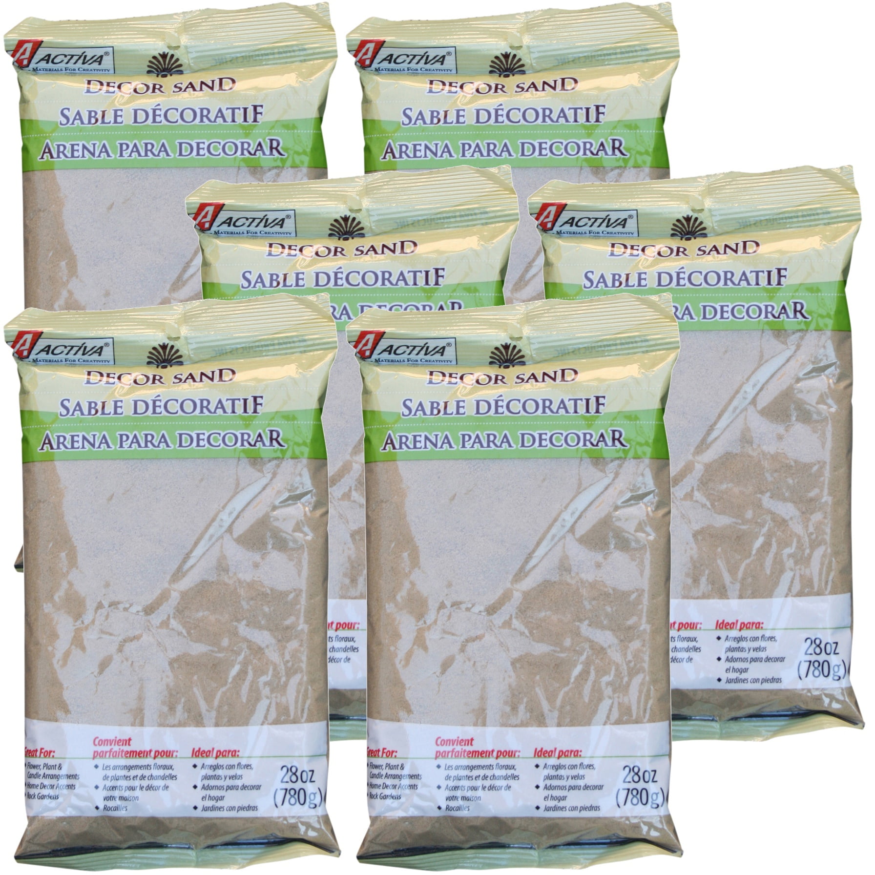 Decor Sand 28oz-Lightbrown, Multipack Of 6