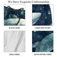 thumbnail image 4 of luoweisi Men's Beach Shorts Quick Dry Swim Trunks with Mesh Lining Whale L, 4 of 5