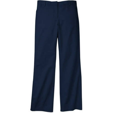 George - Juniors' School Uniform Flat Front Bootcut Pants - Walmart.com