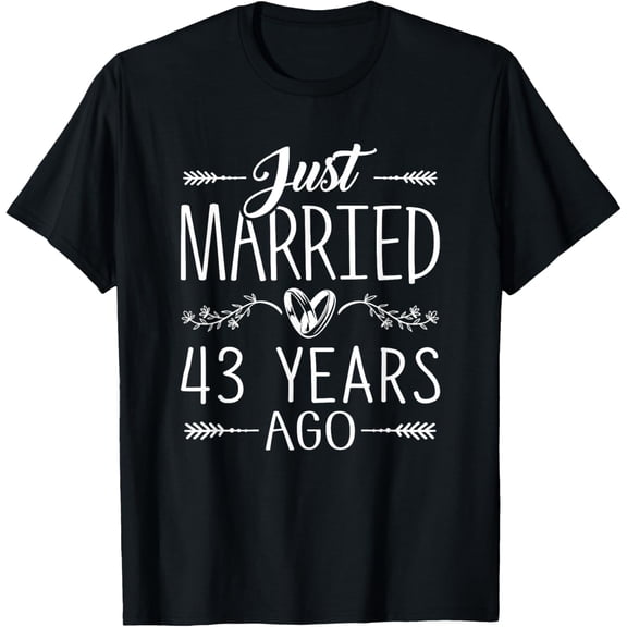 43rd Wedding Anniversary - 43 Years Marriage Matching T-Shirt