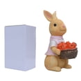 thumbnail image 5 of SLYNSHome Easter Bunny Figurines Decorations,Pink Spring Rabbit Statues Tabletop Decor for Home Table Office Kitchen Farmhouse, 5 of 7