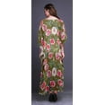 thumbnail image 4 of Bimba Longue Robe Caftan Maxi de Plage, par-Dessus de Maillot de Bain, Kaftan pour Femmes, Vert Poussiéreux, 4 of 5