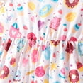 thumbnail image 5 of RTKFRFLM Toddler Girls Casual Dresses Fly Sleeve Cartoon Prints Summer Cute Midi Girl Sundress Dresses Flower Girl Dresses,Size 6-7 Years, 5 of 8