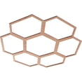 thumbnail image 2 of 30"OD x 12 3/4"ID x 1/4"T Florin Wood Fretwork Pierced Ceiling Medallion, Cherry, 2 of 3