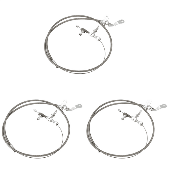 3X Car Gas Accelerator Cable Kick Down Cable Transmission Kickdown Trans C-4 Detent for C4 Ranchero