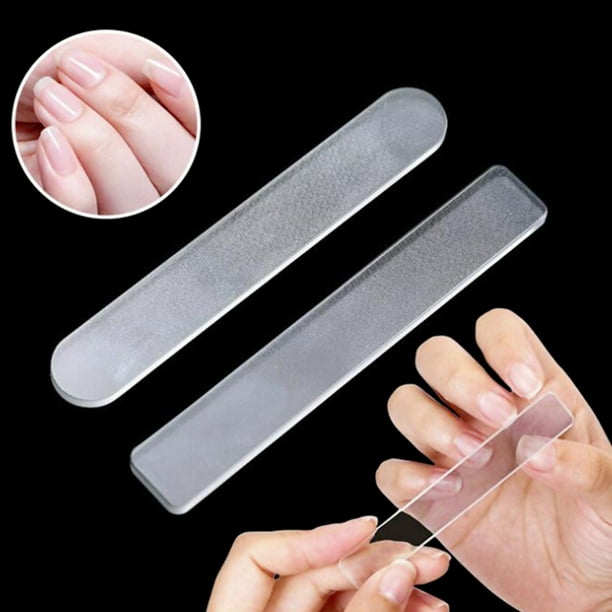 SPRING PARK Nail Buffers Glass Nail File for Natural Nails