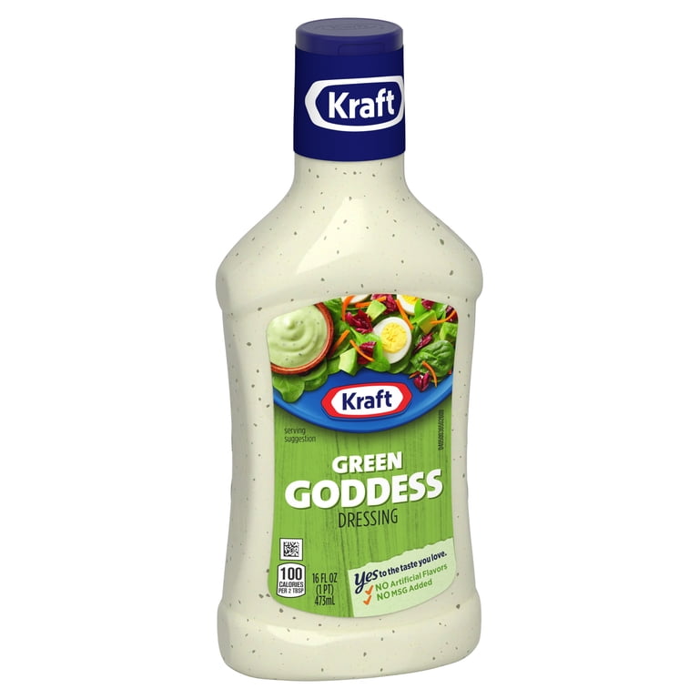 Kraft Green Goddess Dressing, 16 fl oz Bottle