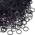 thumbnail image 1 of 1000 mini bandas de goma bandas elásticas suaves para cabello de niño trenzas cabello (negro) ShuxiuWang 8390613417664, 1 of 1
