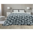 thumbnail image 1 of Antique Oriental Down Alternative Comforter, Floral Style Middle Eastern Flower Paisley Traditional Pattern, Microfiber Quilt for All Season, 5 Sizes, Emerald and Sea Green, by Ambesonne, 1 of 3