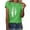 Green shirts for women, variant on Gifts Usmixi Shirts for Women Plus Size Casual Basic Fit Breathable Tee Tops Summer Trendy Feather Print Short Sleeve Round Neck Ladies Blouses Orange l