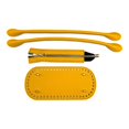 thumbnail image 4 of Crochet Bag Bottom PU With Holes Shoulder Strap Braided Bag DIY Set 3Pcs/Set For Yellow, 4 of 8